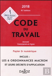 Code Du Travail 2018, Annote Et Commente En Ligne - 81e Ed.