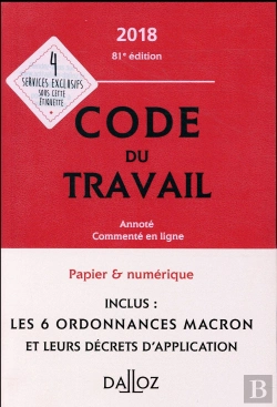 Bertrand.pt - Code Du Travail 2018, Annote Et Commente En Ligne - 81e Ed.