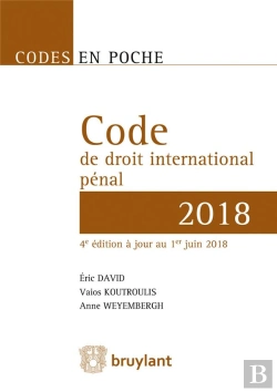 Bertrand.pt - Code En Poche - Code De Droit International Penal 2018
