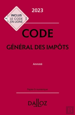 Bertrand.pt - Code General Des Impots 2023, Annote. 32e Ed.