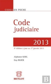 Code Judiciaire 2013, 9 Eme Edition