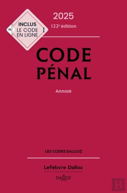 Bertrand.pt - Code Pénal : Annoté (Édition 2025)