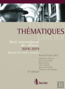 Bertrand.pt - Code Thematique - Droit International Des Affaires 2018-2019