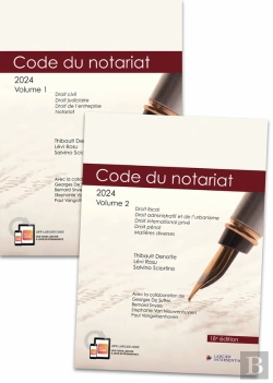Bertrand.pt - Codes Annotés : Code Annoté : Code Du Notariat ; À Jour Au 1er Janvier 2024 (Édition 2024)