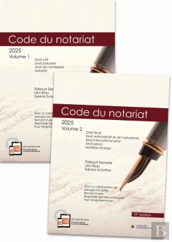 Bertrand.pt - Codes Annotés : Code Du Notariat (Édition 2025)