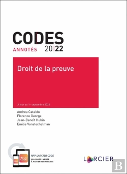 Bertrand.pt - Codes Annotés : Droit De La Preuve : À Jour Au 1er Septembre 2022