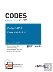 Codes Essentiels ; Code Bac 1 ; Essentiel Du Droit (Édition 2019)