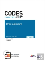 Codes Essentiels ; Droit Judiciaire (Édition 2019)
