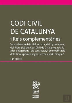Bertrand.pt - Codi Civil De Catalunya I Lleis Complementàries (Inclou El Codi De Consum) 11ª Ed.2017