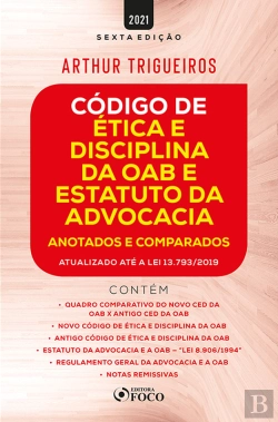 Bertrand.pt - Código De Ética E Disciplina Da Oab E Estatuto Da Advocacia