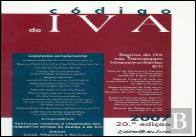 Código do IVA - 20ª Edição