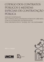 Código dos Contratos Públicos e Medidas Especiais de Contratação Pública