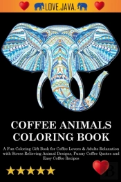Coffee Animals Coloring Book
