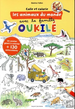 Bertrand.pt - Colle Et Colorie Les Animaux Du Monde Avec La Famille Oukile
