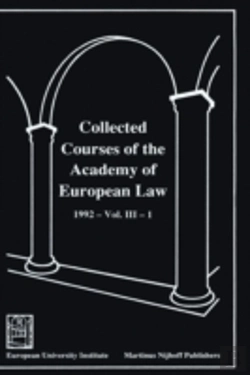 Bertrand.pt - Collected Courses Of The Academy Of European Law 1992 Vol. Iii - 1