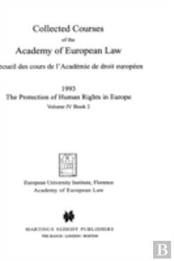 Bertrand.pt - Collected Courses Of The Academy Of European Law 1993 Vol. Iv - 2