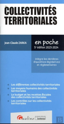 Bertrand.pt - Collectivites Territoriales, 5eme Edition - Integre Les Dispositions Des Lois De Finances Pour 2023
