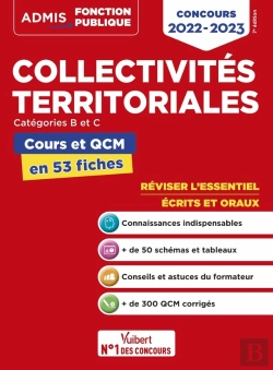 Bertrand.pt - Collectivites Territoriales - Cours Et Qcm - Categories A, B Et C - L'Essentiel En 50 Fiches - Conco