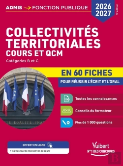 Bertrand.pt - Collectivités Territoriales - Cours Et Qcm En 60 Fiches -  Concours 2026-2027 : Catégories A, B Et C