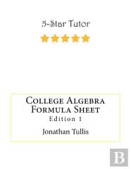 College Algebra Formula Sheet