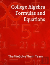 College Algebra Formulas And Equations