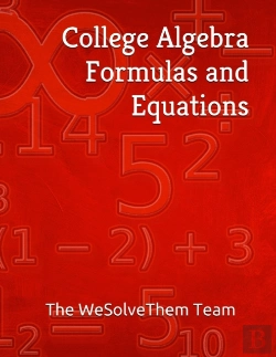 Bertrand.pt - College Algebra Formulas And Equations