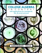 College Algebra In Context Plus Mymathlab Student Access Kit