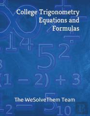 College Trigonometry Equations And Formulas