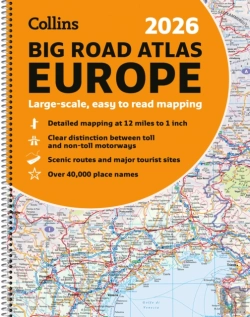 Bertrand.pt - Collins Big Road Atlas Europe 2026 (A3 Spiral)