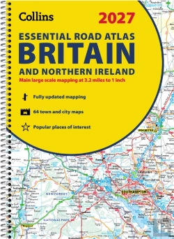 Bertrand.pt - Collins Essential Road Atlas Britain And Northern Ireland 2027 (A4 Spiral)