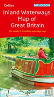 Collins Nicholson Inland Waterways Map Of Great Britain