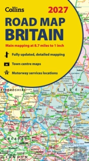 Collins Road Map Of Britain 2027 (Folded Map)