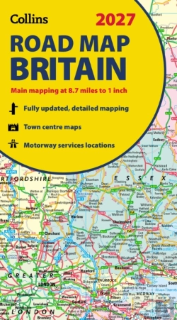 Bertrand.pt - Collins Road Map Of Britain 2027 (Folded Map)