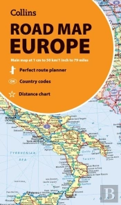 Collins Road Map Of Europe
