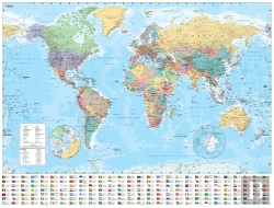 Bertrand.pt - Collins World Wall Laminated Map