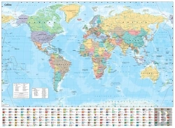 Bertrand.pt - Collins World Wall Laminated Map