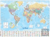 Collins World Wall Paper Map