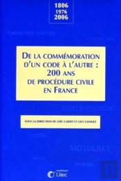 Colloque Commemoration Bicentenaire Code Procedure Civile