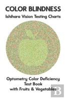 Color Blindness Ishihara Vision Testing Charts Optometry Color Deficiency Test Book With Fruit & Vegetable