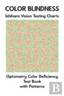 Color Blindness Ishihara Vision Testing Charts Optometry Color Deficiency Test Book With Patterns