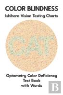 Color Blindness Ishihara Vision Testing Charts Optometry Color Deficiency Test Book With Words