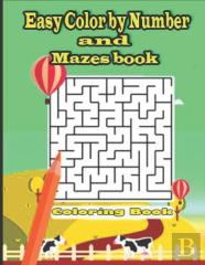 Color By Number And Mazes Book