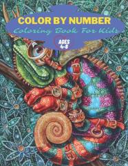 Color By Number Coloring Book For Kids Ages 4-8
