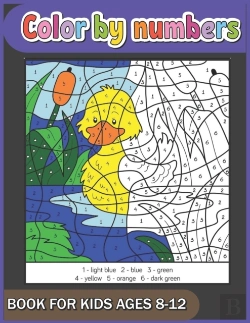 Bertrand.pt - Color By Numbers Book For Kids Ages 8-12