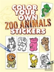 Color Your Own Zoo Animals Stickers