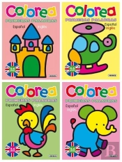 Colorea Primeras Palabras. Español - Inglés (4 Títulos)