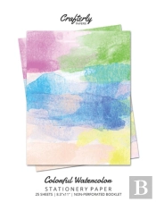 Colorful Watercolor Stationery Paper