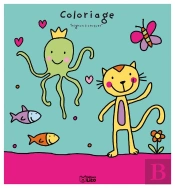 Coloriage Mignon A Croquer : Le Chat Et La Pieuvre