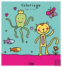 Bertrand.pt - Coloriage Mignon A Croquer : Le Chat Et La Pieuvre