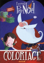 Coloriage Silhouette Apprenti Pere Noel